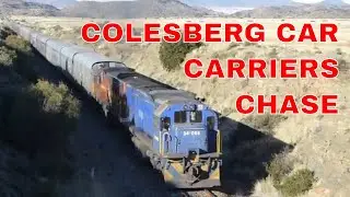 COLESBERG CAR CARRIER TRAIN CHASE Transnet class 34 diesel locomotives