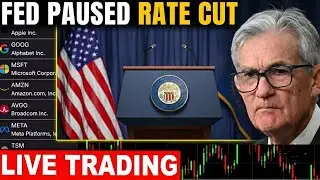 Stock Market Today: FED Paused Rate Cut, Walmart Disappoints | LIVE Trading Stocks Futures