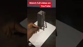 3d art on paper easy Ladder Trick- #shorts - DANILLUSION 3D