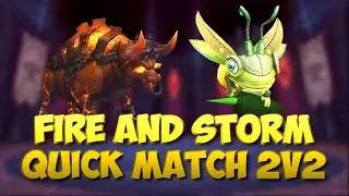 Wizard101: Prodigious Fire and Storm Quick Match 2v2 [Part1]