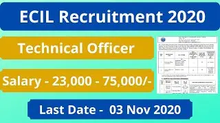 ECIL Recruitment 2020 Apply Online | Govt Jobs for Engineers | Latest Govt Jobs 2020