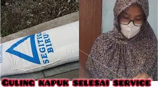 Alhamdulillah, Selesai service guling kapuk langsung jemur.. @Hasinasine8