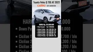 Harga Toyota Avanza Veloz Q TSS AT 2022 Putih | Update harga mobil bekas Toyota Veloz