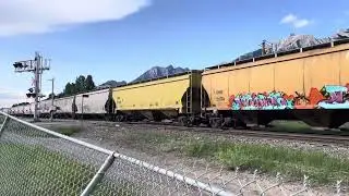 CPKC Train in Canmore, Alberta. OVER 200 CARS!!!