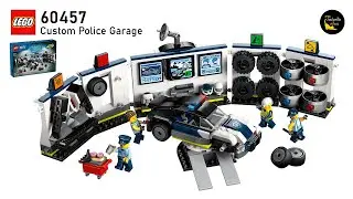 LEGO City 60457 Custom Police Garage (2025) - unbox and speed building