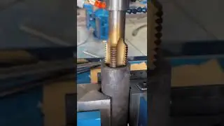 How to Make Thread Inside a Pipe 🔩 | Easy Internal Threading Tutorial | Metalwork Tips #shorts