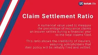 What is Claim Settlement Ratio? |Educational Series | Kotak Life