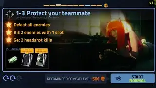 COVER FIRE CAMPAIGN EPISODE 1 RESISTANCE MISSION 1-3 PROTECT YOUR TEAMMATE COMPLETED!