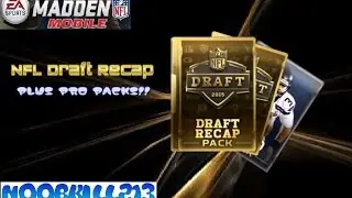 Madden Mobile NFL Draft Recap Pack & Pro Pack Opening!!