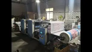 2 color roll to roll nonwoven offset printing machine
