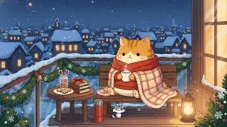 Winter Night Warmth 🏘️☕ Relaxing Lofi Beats for Deep Sleep, Study & Cozy Balcony