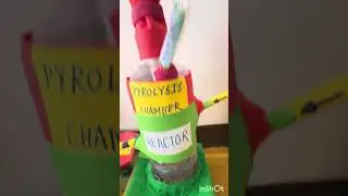 PYROLYSIS PLANT MODEL || Conversion of plastic waste into fuel ⛽️||Science  exhibition