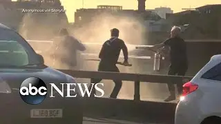 Heroes seen wielding unconventional weapons in terror takedown | ABC News