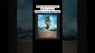 Photoshop Ai completes: Assassin's Creed IV: BLACK FLAG Cover Art [Generative Fill]