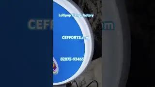 Lollipop backlight flange #signage #ledsignage #lollipopflange #lollipopboard #signagemaker