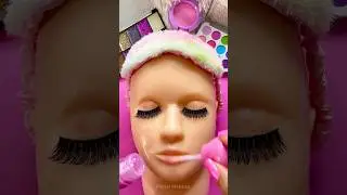 ASMR Satisfying with Unboxing Review Mannequin Makeup gloss pink Skincare Sounds Video Fast No talk