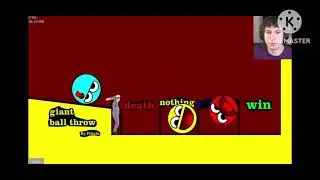 He plays Giant Ball Throw at Happy Wheels TobyGames (Clean)
