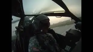 AH-64D's Canopy Opens After Takeoff