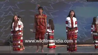 Sarlamkai or Solakia folk dance from Mizoram, originating from Pawi and Mara Mizo communities