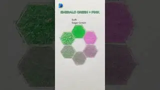 Emerald Green 🌿+ Pink 🌸 &rarr; 🌺 | Elegant Color Mixing | Colored Pencils #ColorMixing  #colormixingmagic