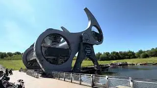 The Falkirk Wheel at Falkirk Scotland.