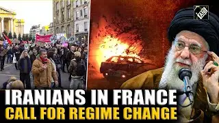 WATCH: Iranian in France push for Khamenei’s regime change, slam crackdown on protests