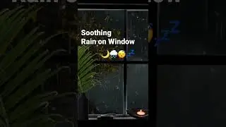 🌧️ Light RAIN on WINDOW for DEEP RELAXATION #RainSoundsForSleeping #SoothingRainSounds #RainOnWindow