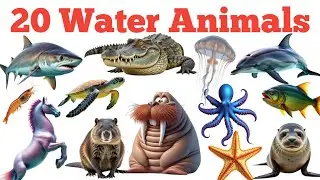 20 Sea Animals Name in English for Kids | Learn Ocean Creatures with Pictures & Sounds