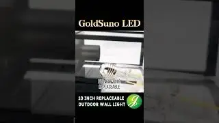Outdoor LED Wall Light with Dusk-to-Dawn Sensor | Long Life, IP65, Replaceable Bulb  #homedecor
