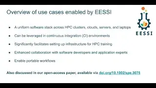 EESSI use cases