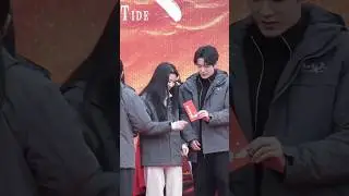 Tan Jianci & Lu Yuxiao at the filming ceremony of the drama &lsquo;Dancing With The Tide&rsquo; #shorts #viral