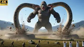 KONG TITAN VS. TITANOBOA | Giant Monster Battle (4K HDR)