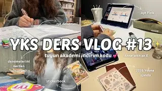 YKS VLOG #13 denemelerimi nereden alıyorum,2026 ajandam ve stickerbook | #yks2026 