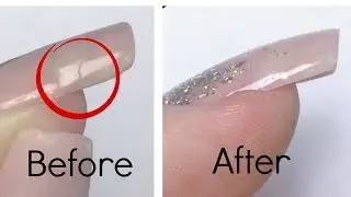 How to: fix crack on the side of the nail with acrylic | Tutorial