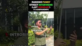 Ranking Funny Street Interviews 😂 #shorts  #funny  #viralvideo