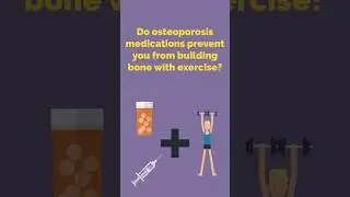 Exercise + Osteoporosis Medication: Can you boost bone mineral density? #bonehealth #healthyaging
