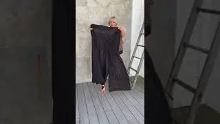 Black Tie Front Long Coverup