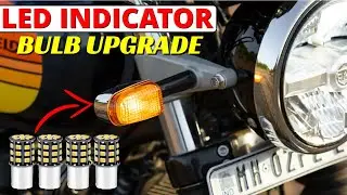 LED Indicators Vs STOCK Indicators - Upgrade LED Indicator in Royal Enfield 650Twins