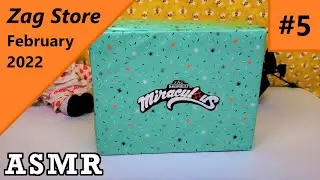 Unboxing Miraculous Ladybug Zag Store Box #5 - February 2022 | ASMR