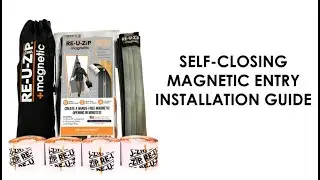 RE-U-ZIP&reg; Magnetic Entry Strip | Self-Closing Dust Barrier Zipper | Patented Hook & Loop System