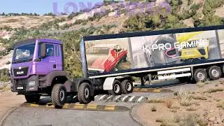 Trucks vs Speed Bumps SPECIAL #31 | BeamNG Drive - Long Video |🤜 Truck &Too