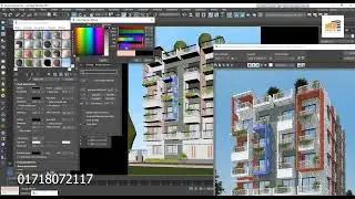 3DS MAX speed Work 5 storied building