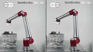JAKA 협동로봇, JAKA robot performs high speed non stop vison inspection