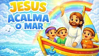Jesus Acalma o Mar - Amiguinhos de Jesus | Música Infantil Cristã Animada
