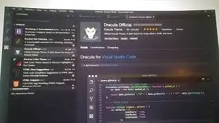 install Bootstrap 4, Dracula theme ,Electron color  theme in Visual studio code
