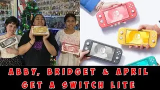 Christmas 2021 - Abby, Bridget & April get a Nintendo Switch Lite #nintendoswitch