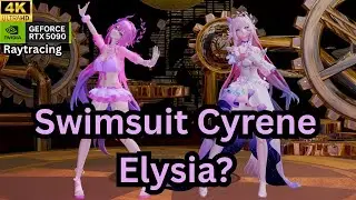 Cyrene (Elysia) Swimsuit 4K Raytracing Blender - HIMEHINA Heart Pie Dacehall『愛包ダンスホール』MMD
