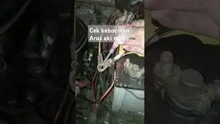 Cek kebocoran arus aki mobil #servis