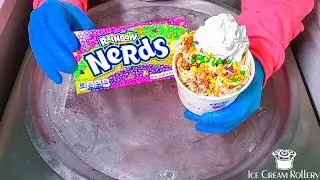 Ice Cream Rolls | Rainbow Nerds Rolled Ice Cream | Asmr | Tutting Dance