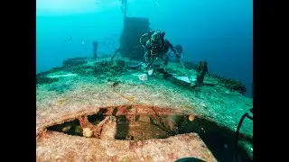 Diving and skulling the Wreck of the Duane Good vis but lots of particulate, very Eerie; 01062026